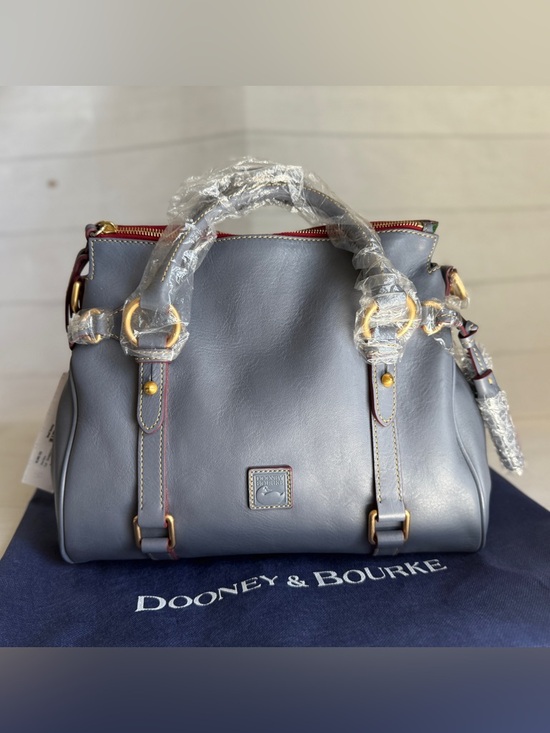 Dooney & Bourke Handbags - Dooney and Bourke Small Florentine Satchel in Steel Blue